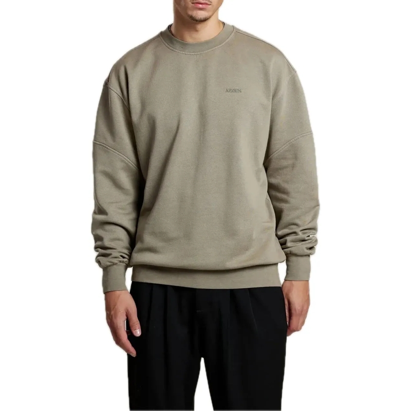 AEDEN  Arnaud Sweater Vetiver grün