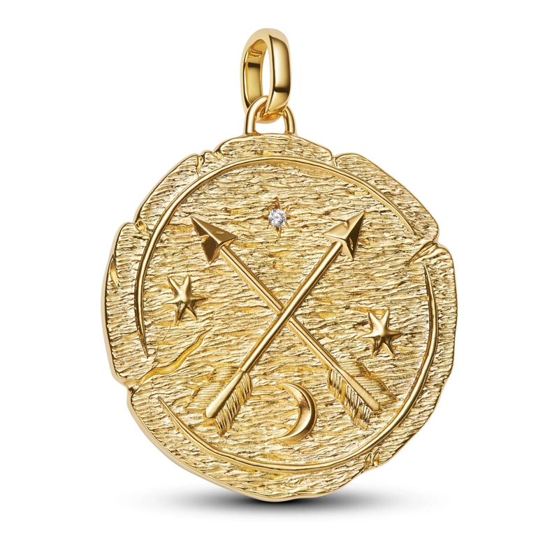 Pandora Anhänger 14k vergoldetes Medaillon Gold