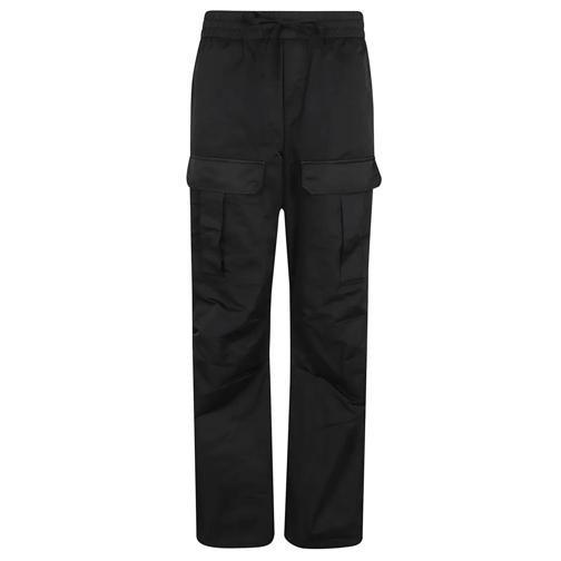 P.A.R.O.S.H.  Comfortable Cargo Trousers With Elastic Waist And  Black