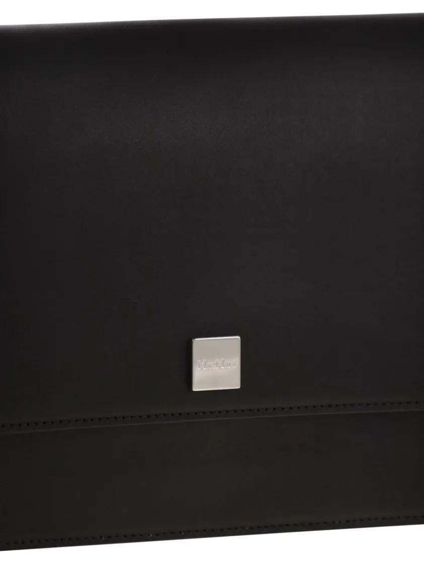 Thumbnail - Max Mara Hobo Bags - Biancaroughm - Medium Crossbody Bag In Leather - Gr. unisize - in Schwarz - für Damen