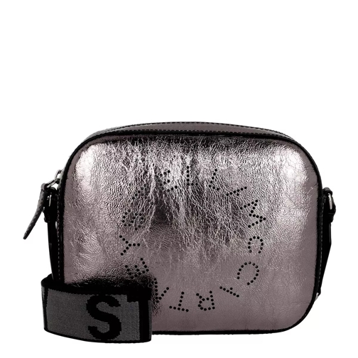 Stella McCartney Logo Camera Bag Mini Ruthenium Crossbody Bag
