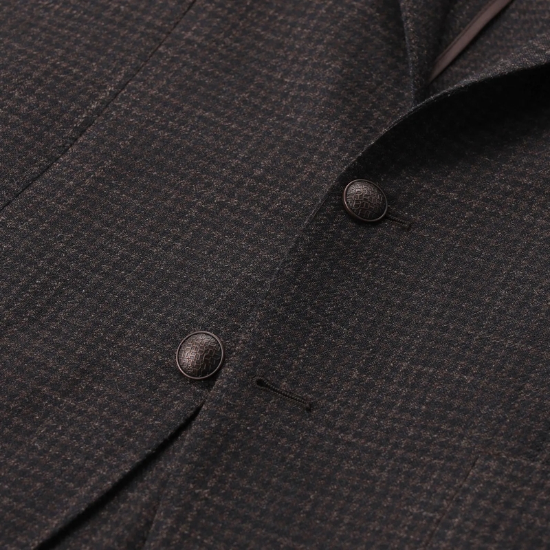 Tagliatore Veste de costume Sakko aus Woll-Seiden-Mix beige(Image 4)