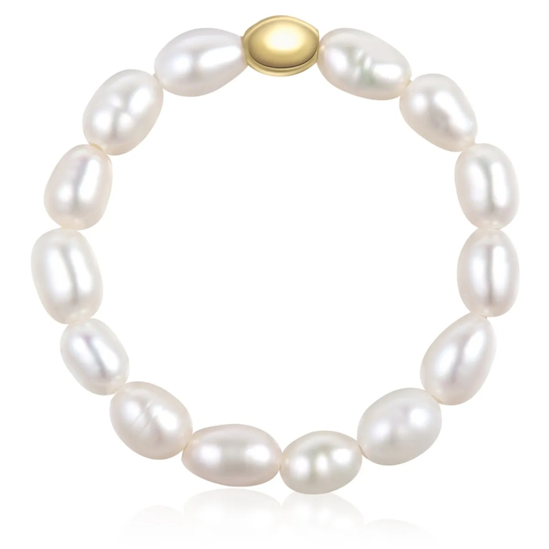 Glanzstücke München Ring Sterling Silber Perlen-Ring Süßwasser-Zuchtperle weiss(Image 5)