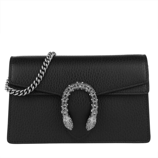 Gucci Dionysus Super Mini Bag Leather Black Minitasche