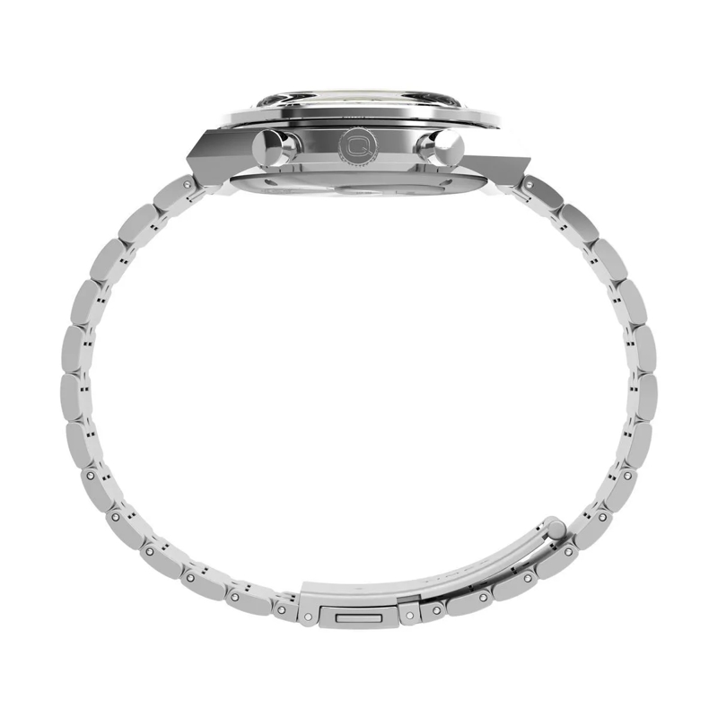 Timex Chronograph Analoge Quarzuhr Q Timex® Chronograph silber(Image 2)