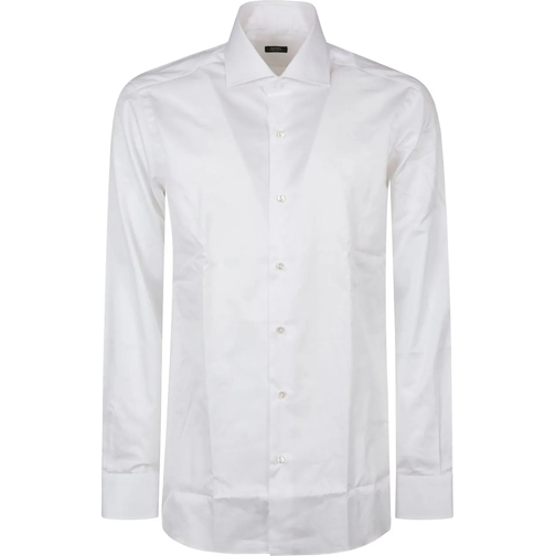 Barba Napoli Legere Oberteile Long Sleeve Neck Shirt White weiß