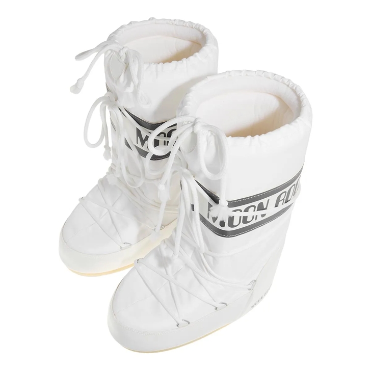 Moonboot Moon Boot Icon Nylon Black/White Men's Après-Ski