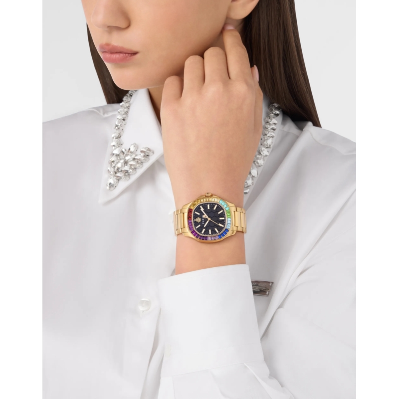 Philipp Plein Quarzuhr Quarz-Analoguhr The $Pectre Lady gold(Image 3)