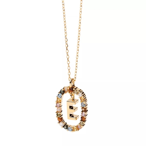 PDPAOLA Necklace Letter E Yellow Gold Mittellange Halskette