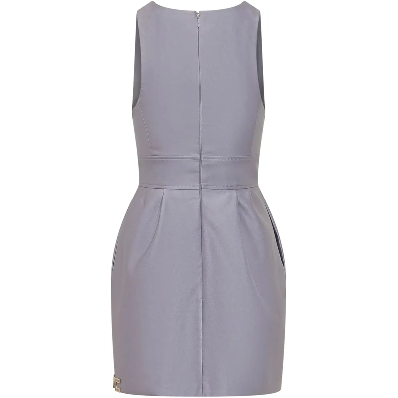 Elisabetta Franchi Minikleid Abito Monospalla Drappeggiato grau(Image 2)