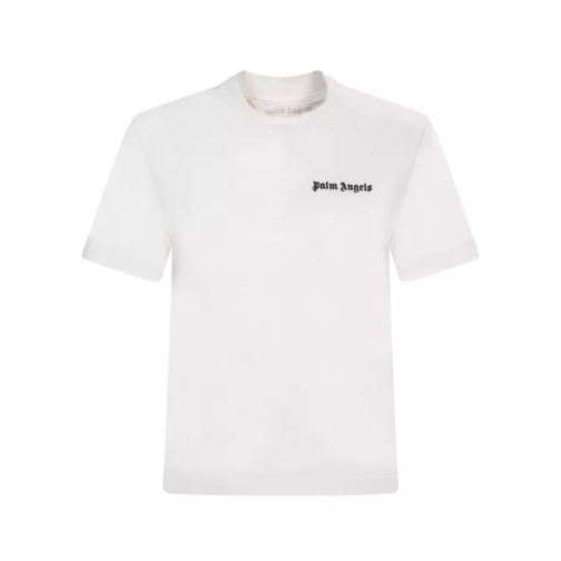 Palm Angels White Cotton T-Shirt White 