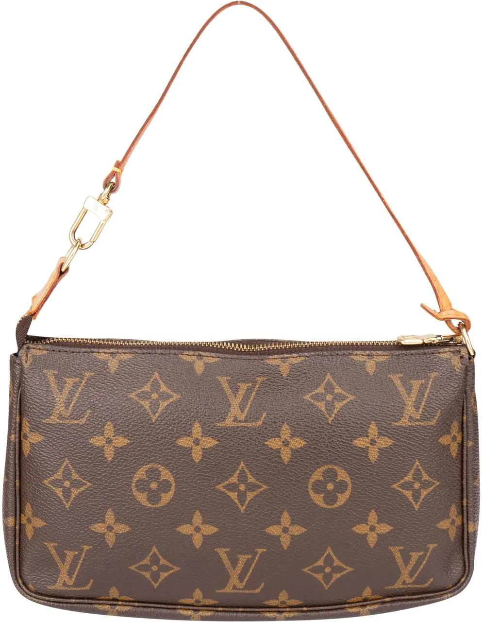 Louis Vuitton Crossbody Bags - Louis Vuitton Canvas Monogram Pochette Accessoire - Gr. unisize - in Braun - für Damen