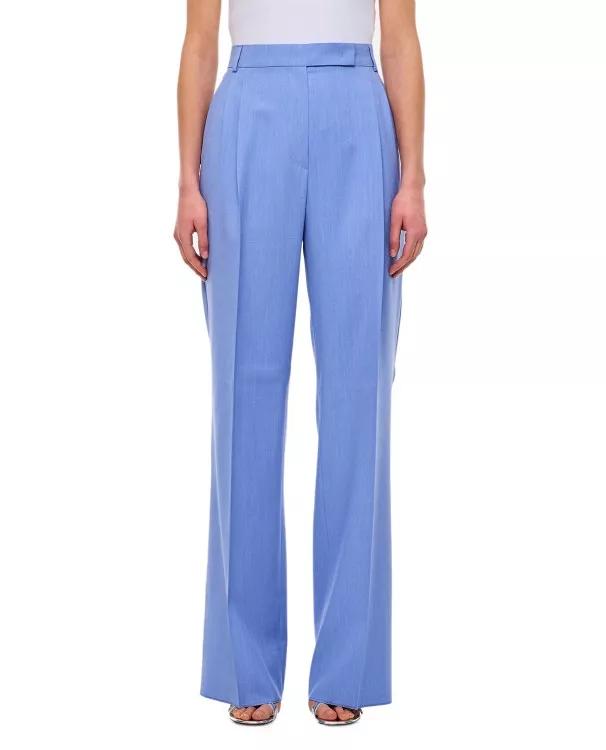 Thumbnail - Max Mara - Durante Wide Leg Pants - Größe 40 - blau