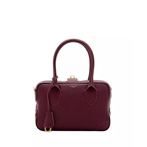 Golden Goose Vita Leather Handbag Burgundy Crossbodytas