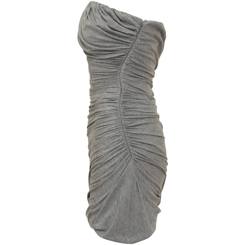 The Attico Minikleid Abito Mini Jersey grau(Image 3)