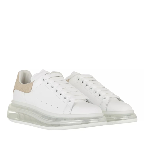 Alexander McQueen Oversized Sneaker Clear Sole Leather White/Beige scarpa da ginnastica bassa