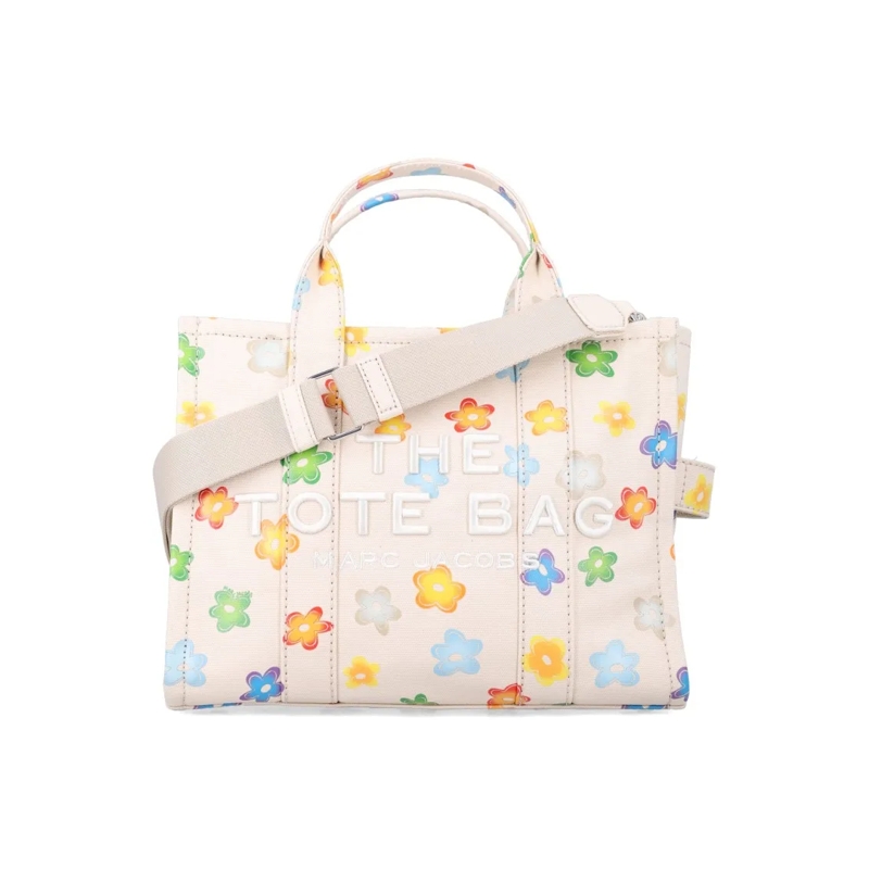 Marc Jacobs Tote The Daisy Canvas Medium Tote Bag Neutrals