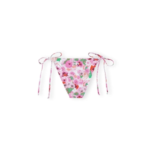 GANNI GANNI ROSA BADESLIP MIT BLUMEN pink 