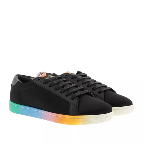 Saint Laurent Rainbow Satin Sneaker Black/Multi låg sneaker
