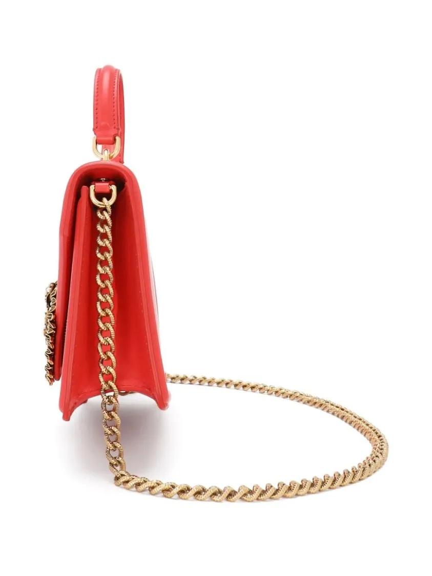 Dolce&Gabbana Shoppers Small Devotion Bag in rood
