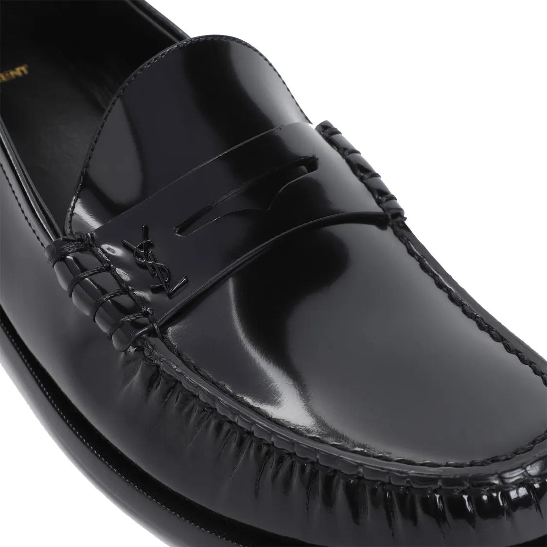 Thumbnail - Saint Laurent Loafer - Black Calf Leather Le Loafer 15 Mocassin - Gr. 42 (EU) - in Schwarz - für Damen