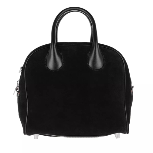 Christian Louboutin Mary Jane Small Bag Velour Black/Black Rymlig shoppingväska