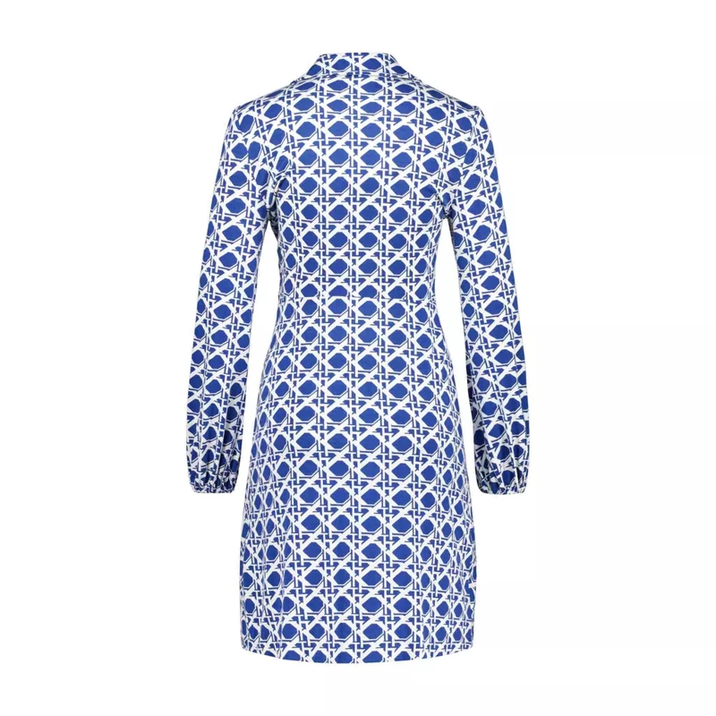 Diane von Furstenberg Midikleid Midikleid Chuck mit Knoten-Detail Blau(Image 3)