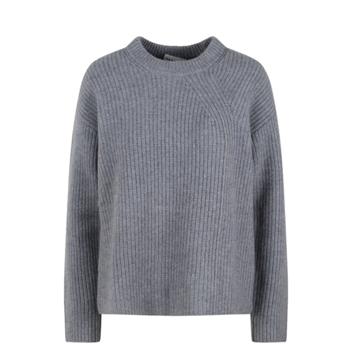 P.A.R.O.S.H. Pullover Cashmere Crewneck Sweater Grey