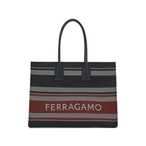 Salvatore Ferragamo Large Signature Multicolor Bag Multicolor Draagtas