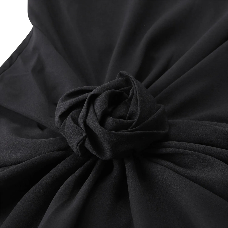 Rotate Maxikleid Rückenfreies Maxikleid schwarz(Image 4)