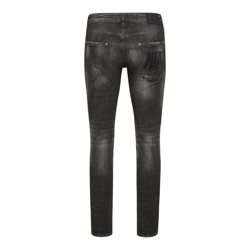 Philipp Plein Jeans mit geradem Bein Jeans Regular Fit Racing schwarz(Image 2)