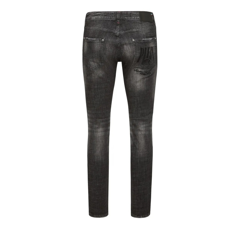 Philipp Plein Jeans mit geradem Bein Jeans Regular Fit Racing schwarz(Image 4)