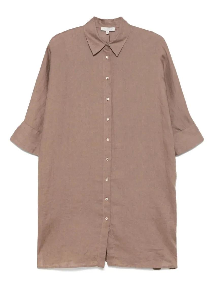 Thumbnail - Antonelli - Tobacco Brown Dominica Shirt - Größe 42 - braun
