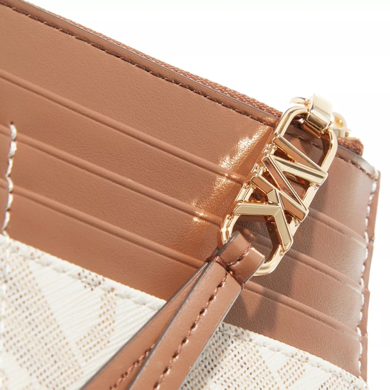 MICHAEL Michael Kors Kartenhalter Large Zip Card Case Vanilla Luggage(Image 4)