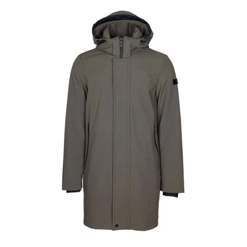 Peuterey Parka Albali Kp Parka In Technical Fabric, Green Grey