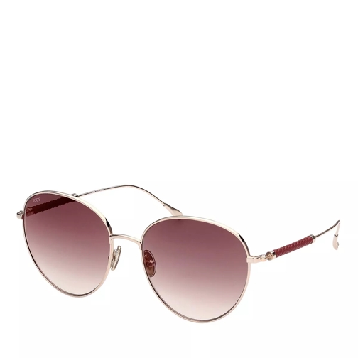 Tod's TO0303 Rose Gold/Bordeaux Sunglasses