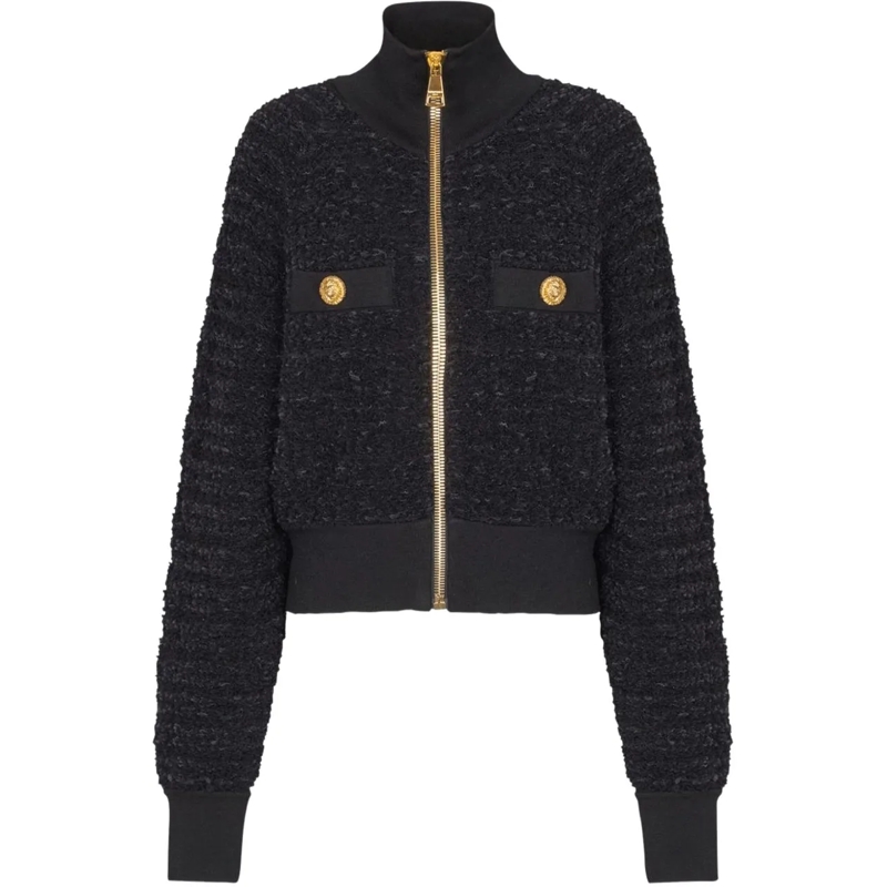 Balmain Übergangsjacke Coats Black schwarz