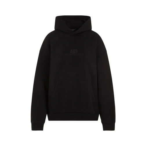 Balenciaga Medium Fit Hoodie Black 