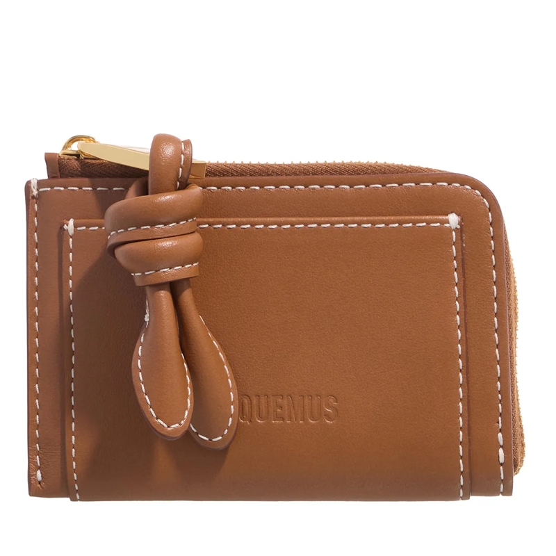 Jacquemus Portemonnaie mit Zip-Around-Reißverschluss Le Porte-Cartes Tourni braun