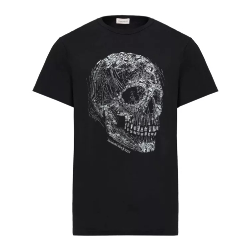 Alexander McQueen Black Crystal Skull T-Shirt Black 
