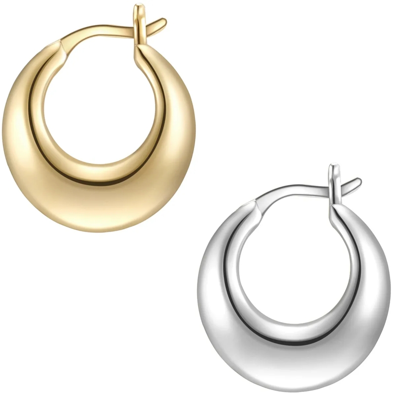 Glanzstücke München Ohrhänger Sterling Silber Creolen gold(Image 3)