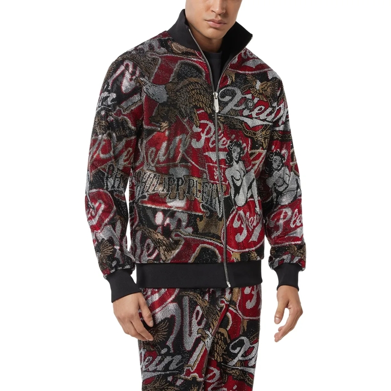 Philipp Plein Daunenjacke Jogging Jacket Embellished schwarz(Image 3)