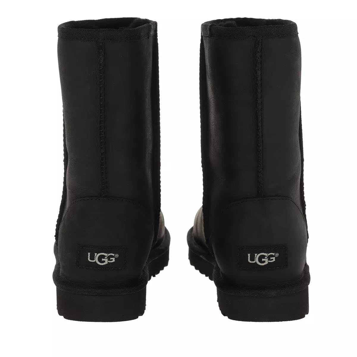 Short leather clearance ugg boots