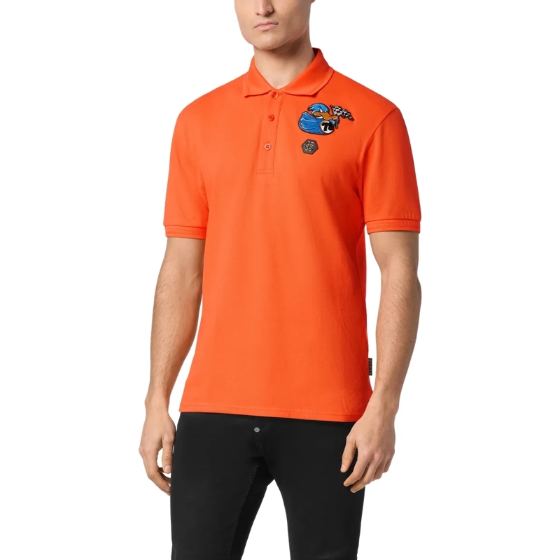 Philipp Plein Top Poloshirt Duck orange(Image 3)