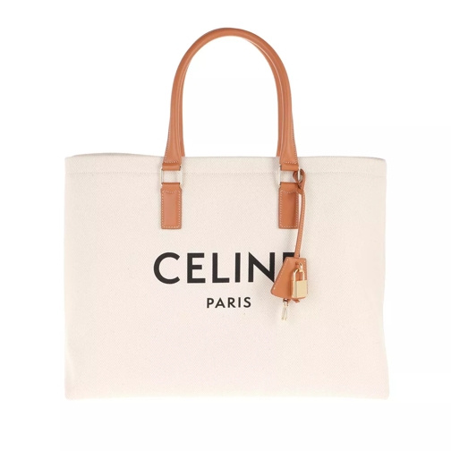 Celine Horizontal Cabas Tote Bag Natural/Tan Rymlig shoppingväska