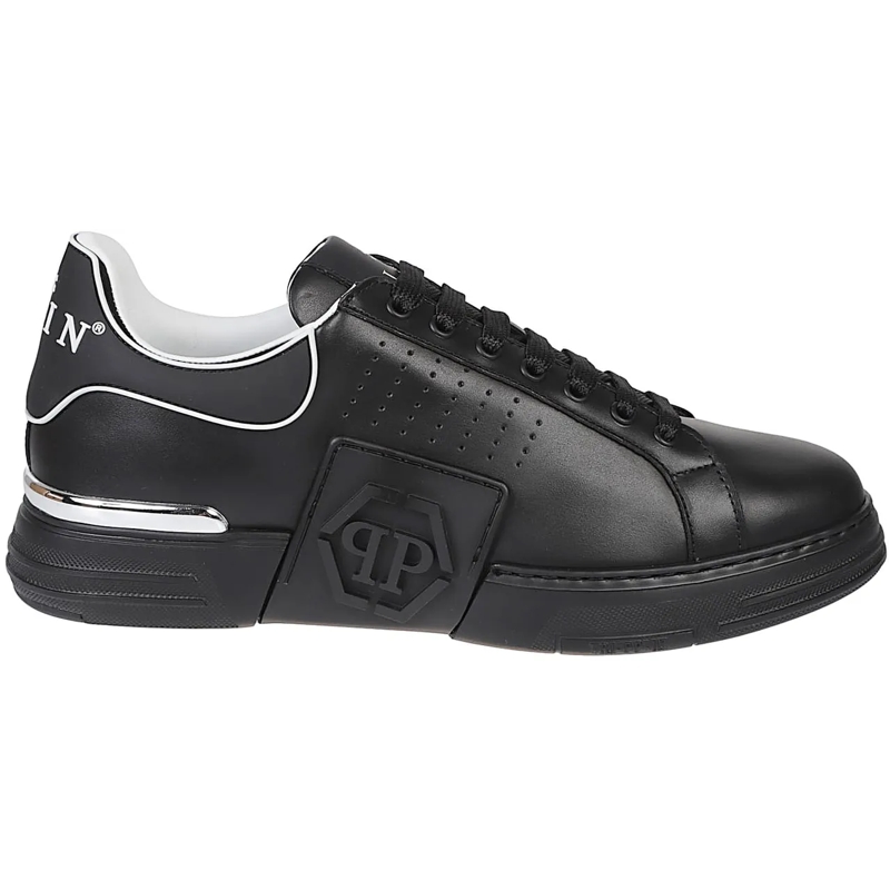 Philipp Plein Low-Top-Sneaker Hexagon Low Top Sneakers Black schwarz