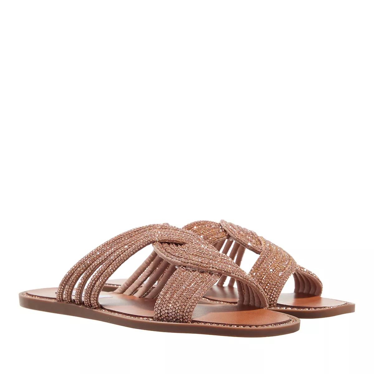 Steve madden hot sale gold slides