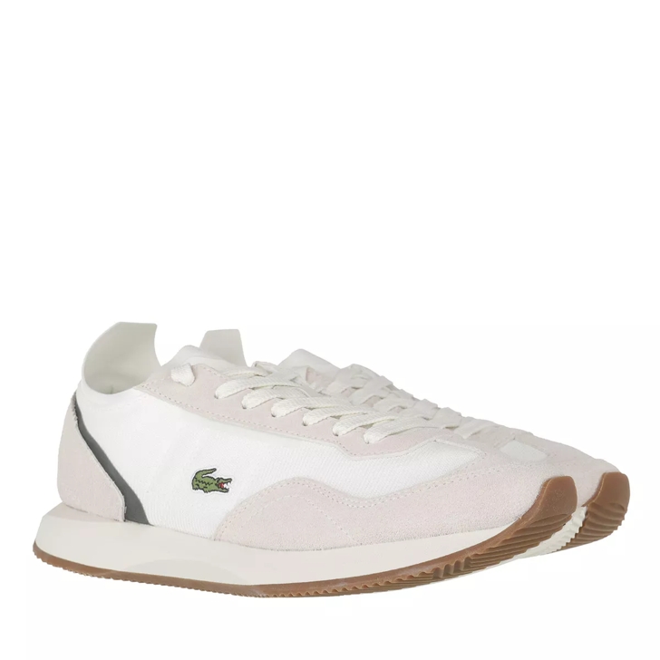 Lacoste off sale white trainers