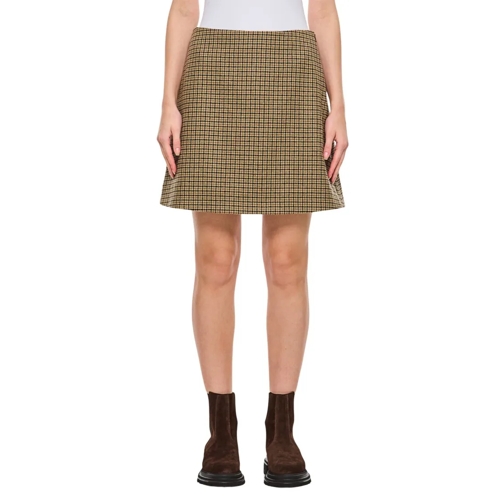 Moncler Midi-Röcke Short A-Line Skirt Brown