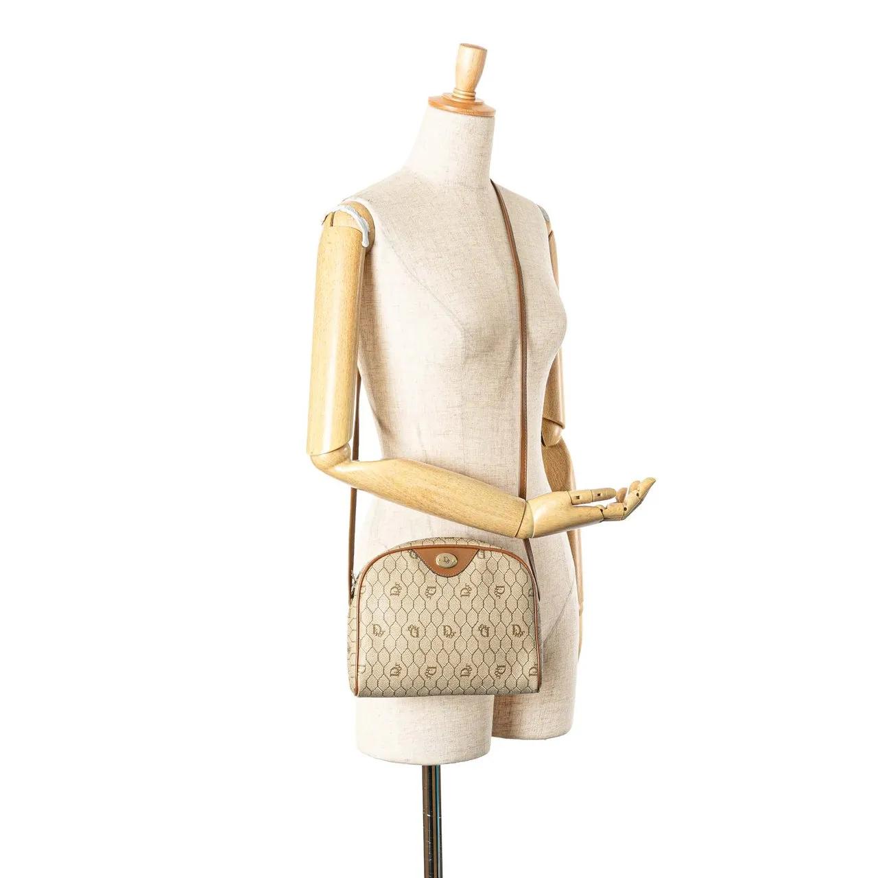 Thumbnail - Christian Dior Hobo Bags - 20th Honeycomb Coated Canvas Crossbody - Gr. unisize - in Braun - für Damen